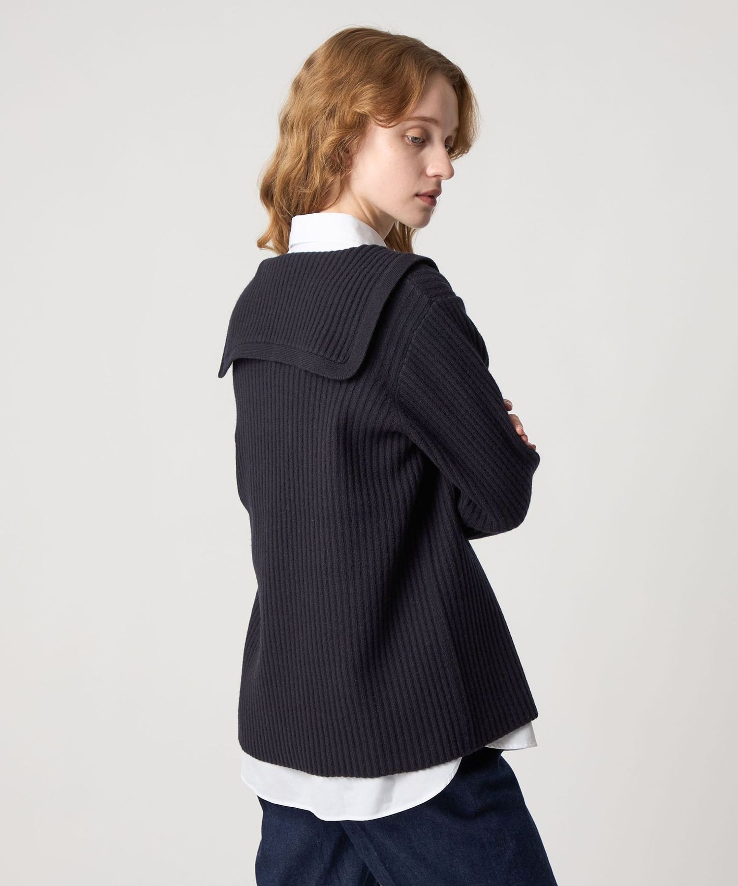 Curensology 【Miller Rayner】セーラーカラージップニット diaries