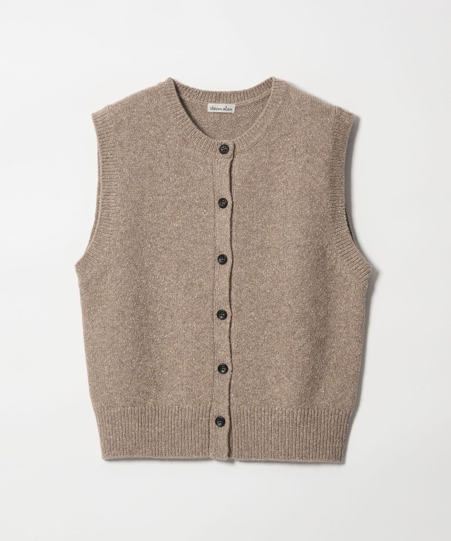 steven alan ベスト Steven Alan＞ウール シルク クルーネック ベスト