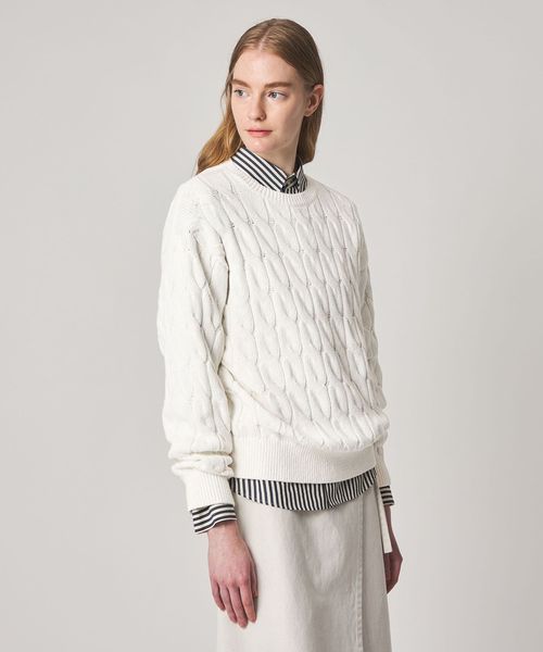 steven alan/＜Steven Alan＞コットン ケーブル ニット/ニット / セーター