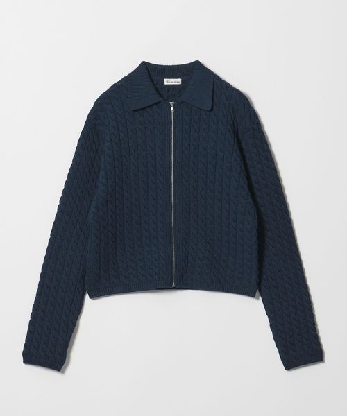 steven alan/＜Steven Alan＞コットン ケーブル ジップ カーディガン/カーディガン / ボレロ
