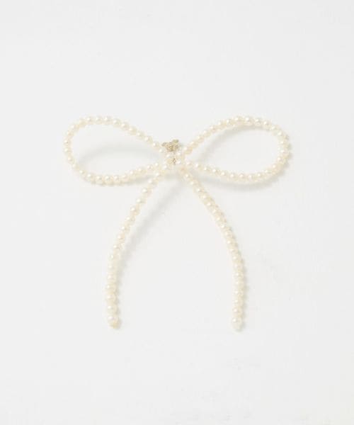 SASKIA DIEZ/＜SASKIA DIEZ＞PEARL BOW EARSTUD/シングルピアス/ピアス（片耳用）