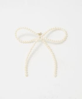SASKIA DIEZ/＜SASKIA DIEZ＞PEARL BOW EARSTUD/シングルピアス/ピアス（片耳用）