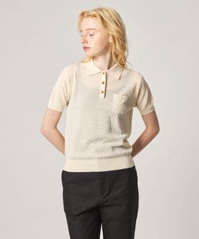 steven alan/＜Steven Alan＞スクエア ジャガード ポロニット/ニット / セーター