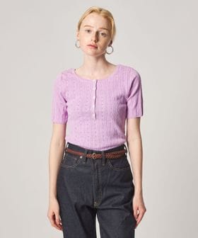 steven alan/＜Steven Alan＞アイレット リブ ヘンリーネック プルオーバー/ニット / セーター