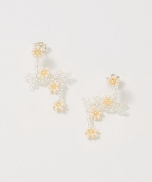 Pura Utz/＜Pura Utz＞WHITE FLOWER EAR STICKS/ピアス/ピアス（両耳用）