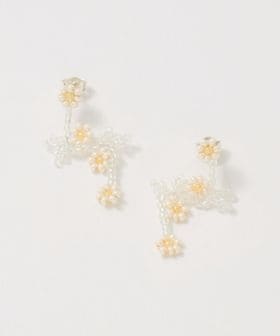 Pura Utz/＜Pura Utz＞WHITE FLOWER EAR STICKS/ピアス/ピアス（両耳用）