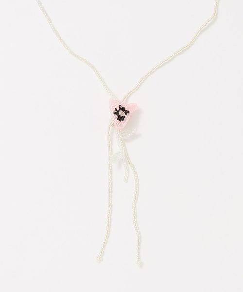 Pura Utz/＜Pura Utz＞PINK POPPY TIE BOLO/ネックレス/ネックレス