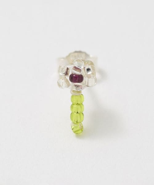 Pura Utz/＜Pura Utz＞GREEN FLOWER EAR STICK/シングルピアス/ピアス（片耳用）