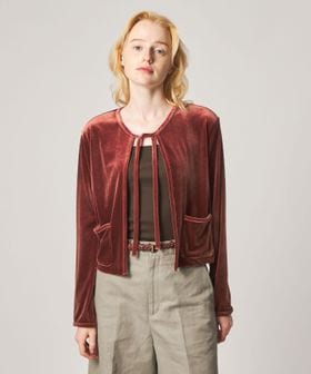 steven alan/＜Steven Alan＞ベロア リボン カーディガン/カーディガン / ボレロ