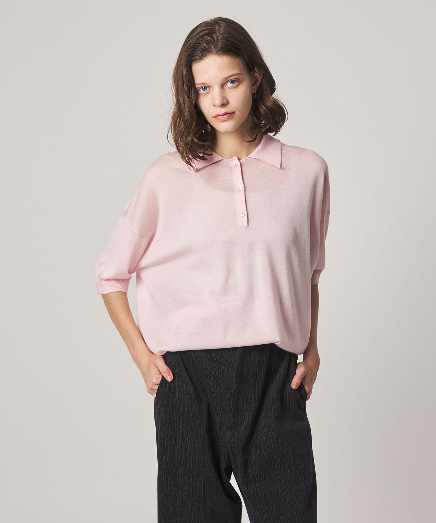 Steven Alan＞オーバーサイズ ポロニット
