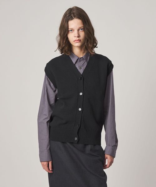 steven alan/＜Steven Alan＞コットン ナイロン Vネック ベスト/ニット / セーター