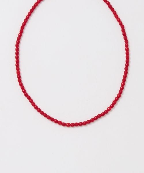 Toile/＜Toile＞GLASS BEADS NECKLACE RED/ネックレス/ネックレス