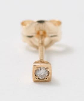 Toile/＜Toile＞SQUARE DAIAMOND STUD EARRING/シングルピアス/ピアス（片耳用）