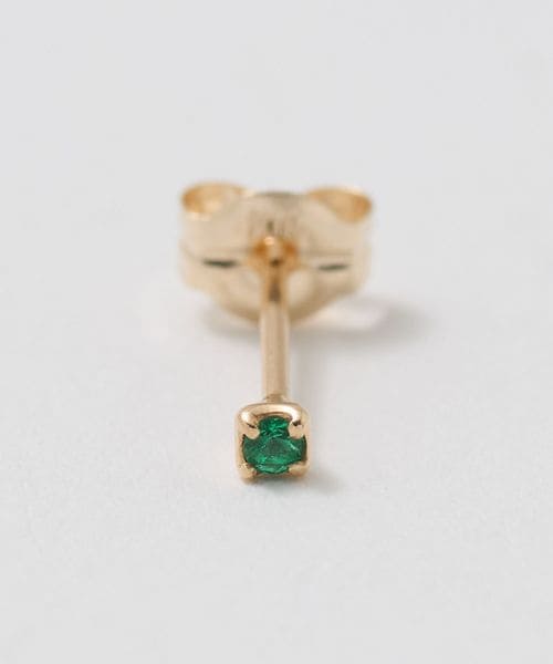 Toile/ ＜Toile＞EMERALD STUD EARRING/シングルピアス/ピアス（片耳用）