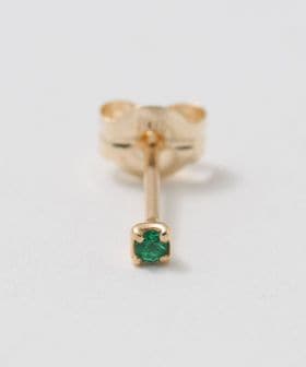 Toile/ ＜Toile＞EMERALD STUD EARRING/シングルピアス/ピアス（片耳用）