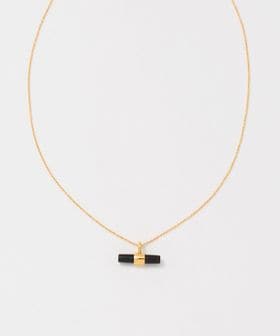 mounir/＜mounir＞T―BAR NECKLACE BLACK/ネックレス/ネックレス
