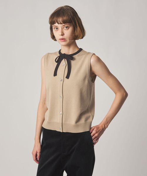steven alan/＜Steven Alan＞ウール タイリボン ノースリーブ ニット/ニット / セーター