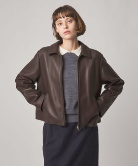 steven alan/＜Steven Alan＞レザー ジップアップ ブルゾン/その他コート / ブルゾン