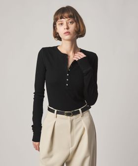 steven alan/＜Steven Alan＞ウール リブ ヘンリー プルオーバー/Tシャツ / カットソー