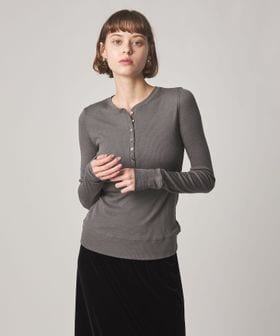 steven alan/＜Steven Alan＞ウール リブ ヘンリー プルオーバー/Tシャツ / カットソー