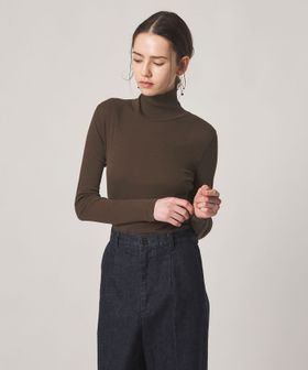 steven alan/＜Steven Alan＞コットン シルク リブ タートルネック プルオーバー/Tシャツ / カットソー