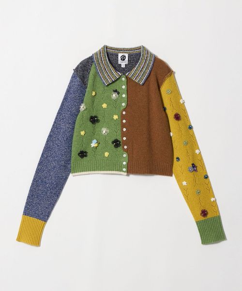 YanYan/＜YanYan＞CRAZY COLLARED XL SLV CARDIGAN/カーディガン/カーディガン / ボレロ