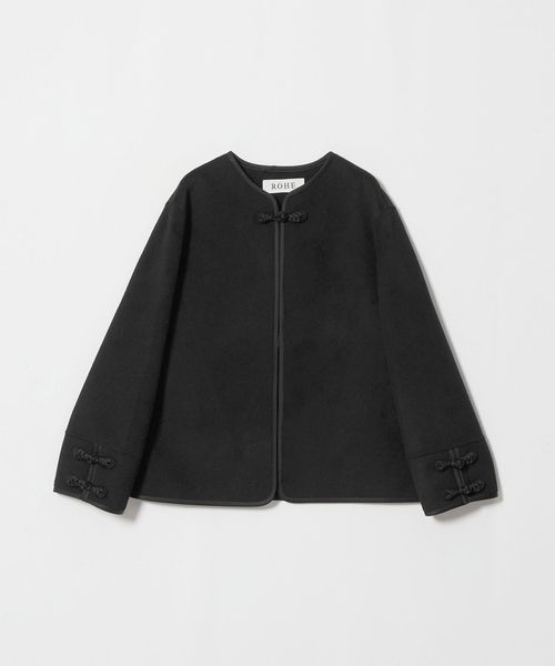 RÓHE/＜ROHE＞W/FACE PANKOU STYLE JACKET/ジャケット/ノーカラージャケット