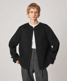 RÓHE/＜ROHE＞W/FACE PANKOU STYLE JACKET/ジャケット/ノーカラージャケット