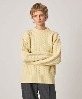 RÓHE/＜ROHE＞CABLE KNIT JUMPER/ニット/ニット / セーター