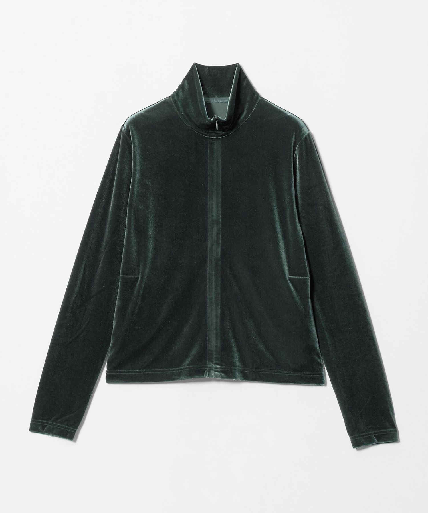 Steven Alan＞ベロア ジップ カーディガン