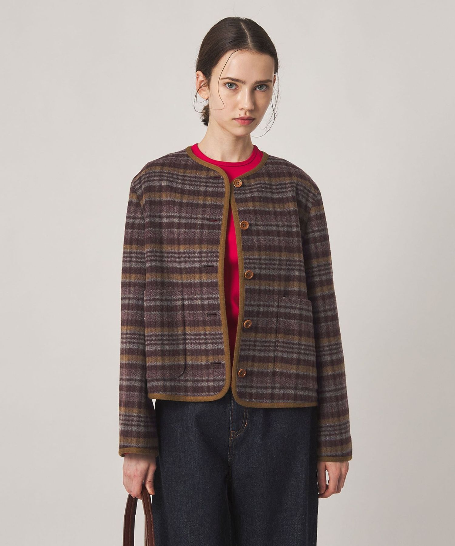 Steven Alan＞チェック ブルゾン