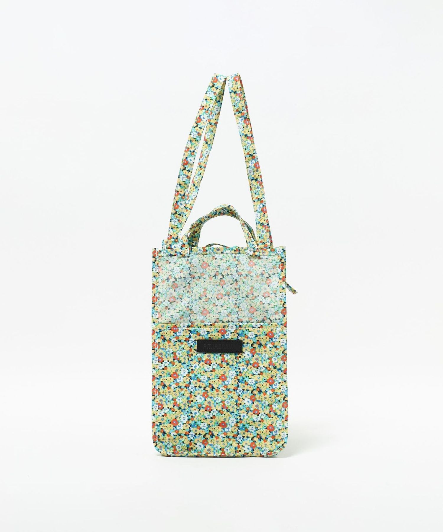 AMIACALVA＞EASY BAG FLOWER GREEN/トートバッグ