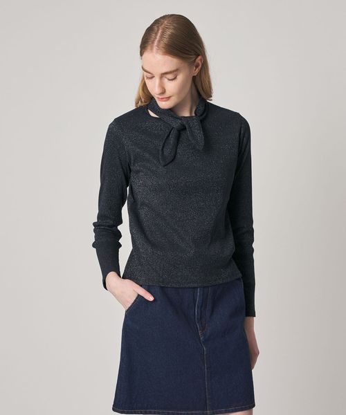 steven alan/＜Steven Alan＞ラメ タイモチーフ プルオーバー/Tシャツ / カットソー