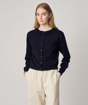 steven alan/＜Steven Alan＞コットン カシミヤ フリル カーディガン/カーディガン / ボレロ