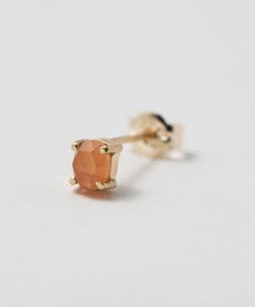 steven alan/＜TOILE＞PEACH MOONSTONE STUD EARRING/シングルピアス/ピアス（片耳用）