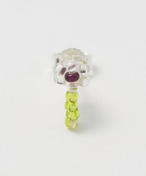steven alan/＜Pura Utz＞GREEN FLOWER STICK/シングルピアス/ピアス（片耳用）