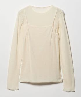HAKUJI/＜HAKUJI＞LAYERED PULLOVER/カットソー/Tシャツ / カットソー