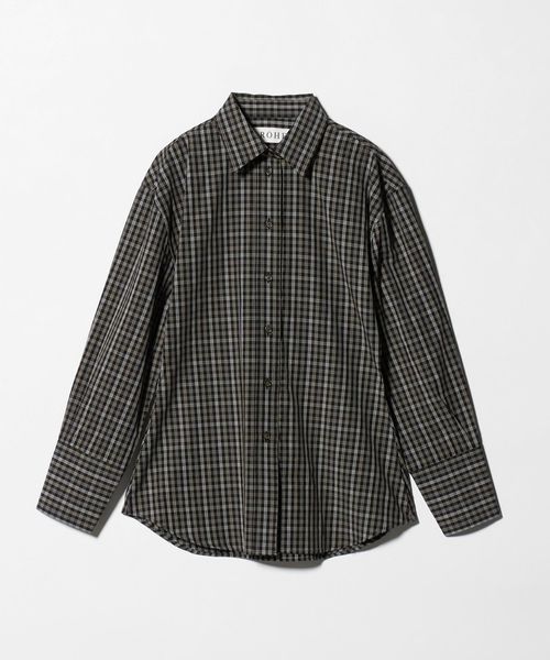 RÓHE/＜ROHE＞SHAPED CHECK SHIRT/シャツ/シャツ / ブラウス