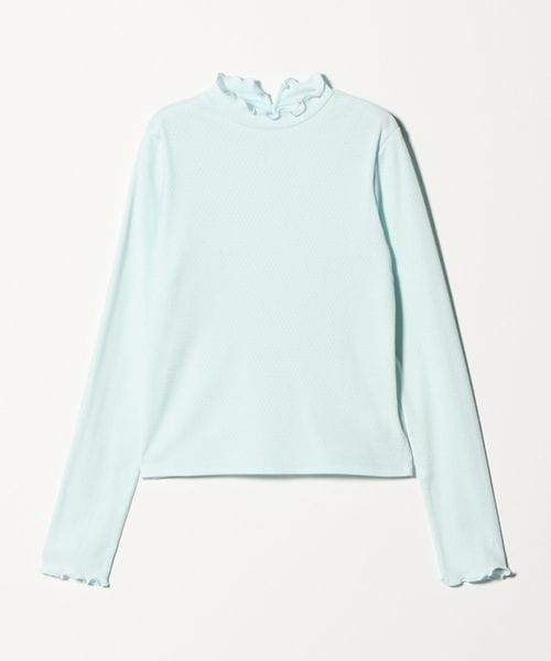 steven alan/＜Steven Alan＞ドット リブ フリル プルオーバー/Tシャツ / カットソー