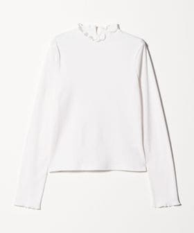 steven alan/＜Steven Alan＞ドット リブ フリル プルオーバー/Tシャツ / カットソー