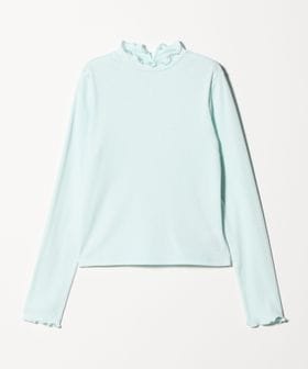 steven alan/＜Steven Alan＞ドット リブ フリル プルオーバー/Tシャツ / カットソー
