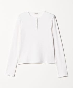 steven alan/＜Steven Alan＞ドット リブ ヘンリーネック カットソー/Tシャツ / カットソー