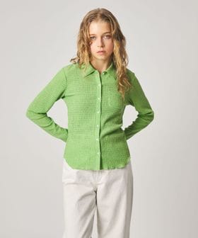 steven alan/＜Steven Alan＞クレープ シャツ カーディガン/カーディガン / ボレロ