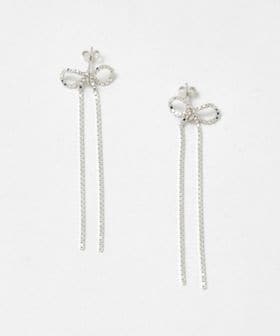 SASKIA DIEZ/＜SASKIA DIEZ＞BOW EARRINGS SILVER/ピアス/ピアス（両耳用）