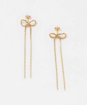 SASKIA DIEZ/＜SASKIA DIEZ＞BOW EARRINGS GOLD COLOR/ピアス/ピアス（両耳用）