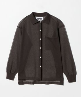steven alan/＜LÖWER＞SHEER SHIRT KNIT/ニット/ニット / セーター