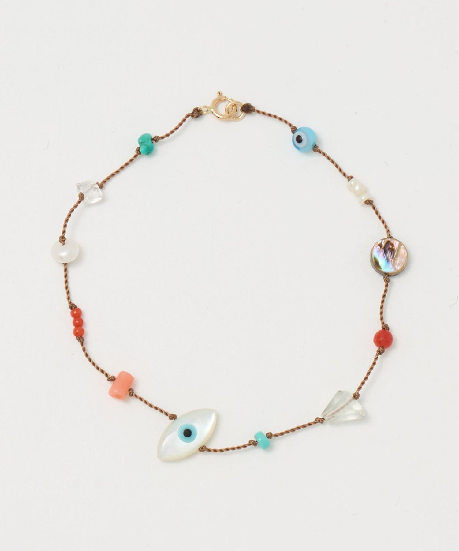 SEE REAL FLOWERS＞EVIL EYE CHARM BRACELET/ブレスレット