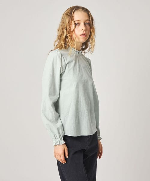 steven alan/＜Steven Alan＞コットン バックオープン フリル ブラウス/シャツ / ブラウス