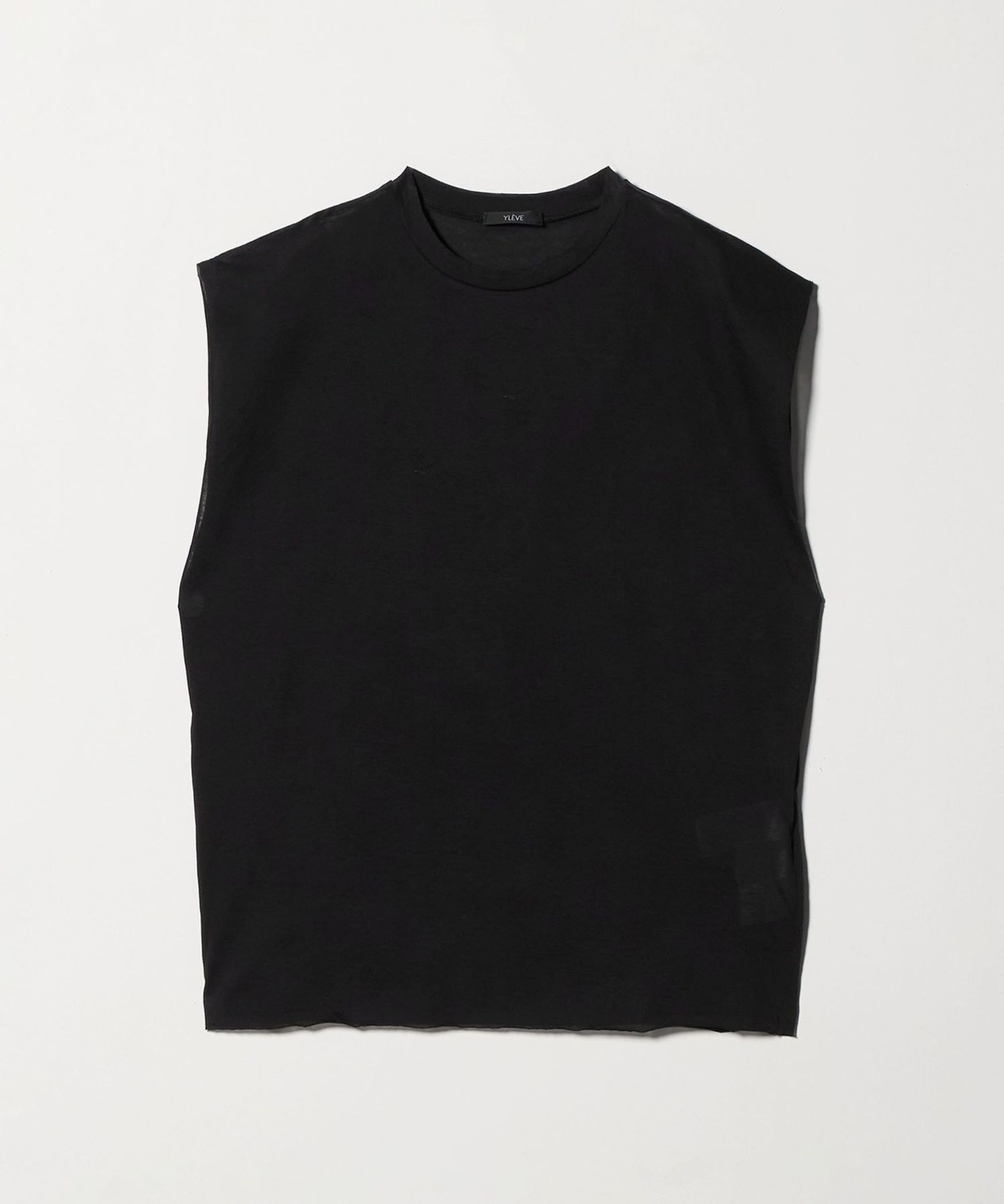ドゥーズィエム クラス  YLEVE  N/S Tシャツ ブラック Y / ORGANIC COTTON WASHER SATIN SHIRT | YLÈVE（イレーヴ