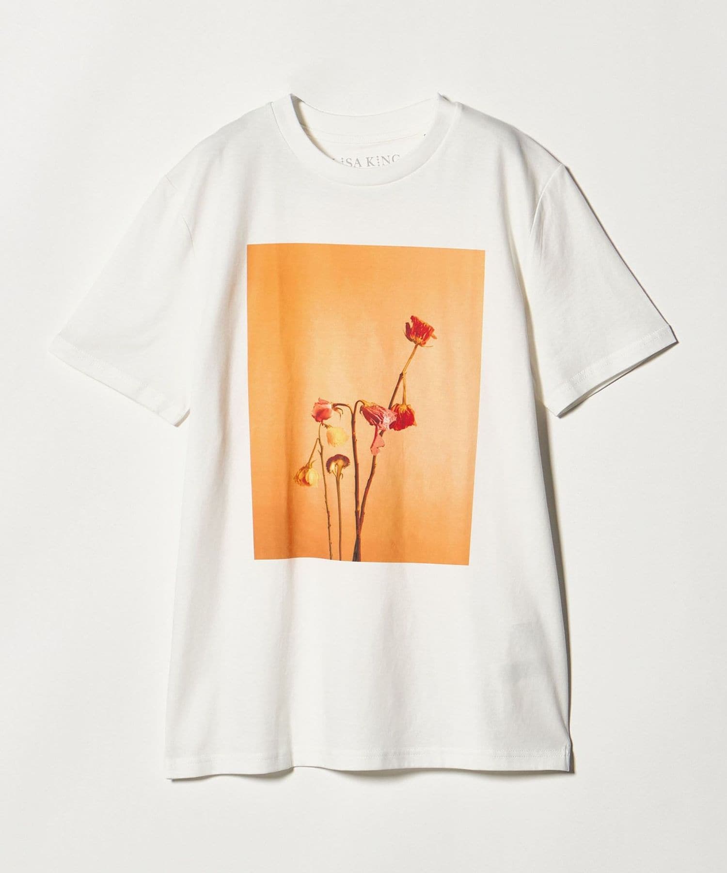 drawer 別注 LISA KING フラワーTEE  ブラミンク イエナ LISA KING/リサキング BLOEMEN SEIZON Tシャツ LK166-T（Tシャツ